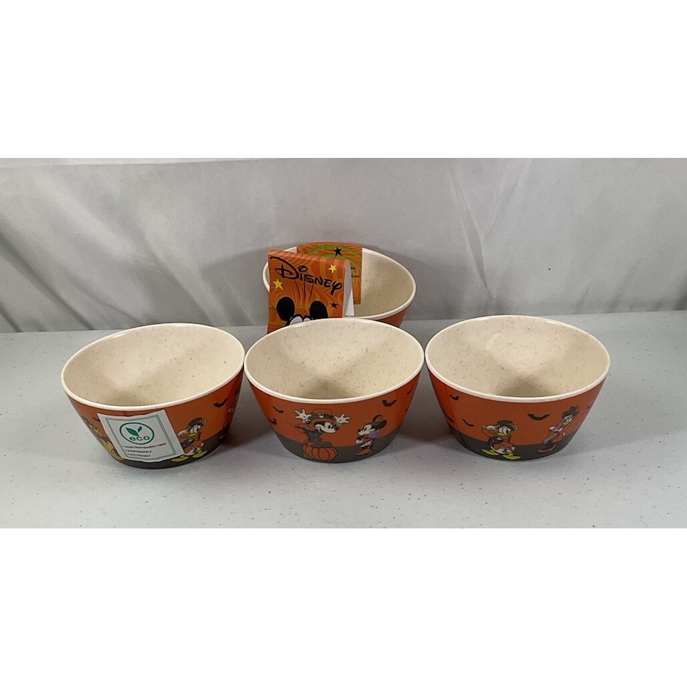Disney Mickey Mouse And Friends Halloween Set Of 4 Tidbit Snack Bowls